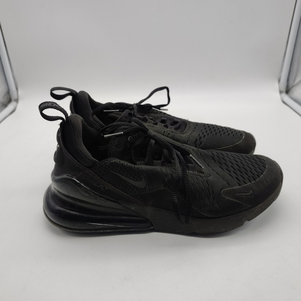 Nike Air Max 270 Running Shoes Triple Black Sneakers AH6789-006 Womens Size 8.5 - Picture 3 of 7